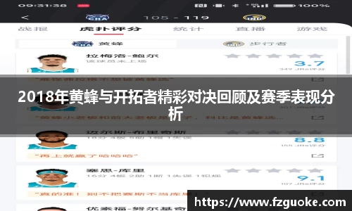 2018年黄蜂与开拓者精彩对决回顾及赛季表现分析